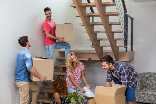 Commercial moving team supporting a business relocation in Oakleigh Park