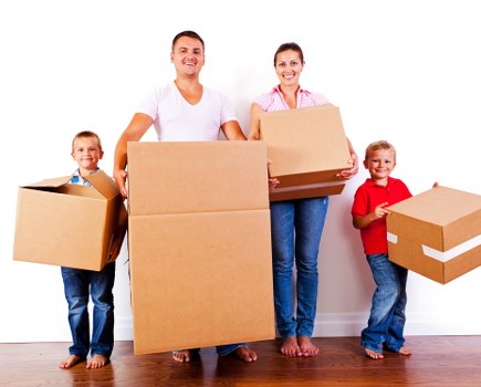 House movers preparing a local home removal in Oakleigh Park