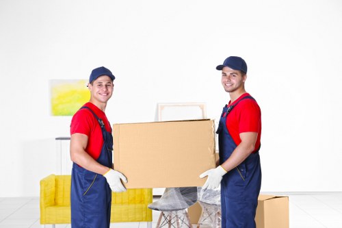 Reusable household items prepared for charity donation after a move