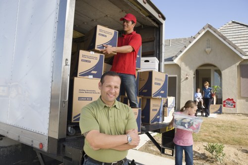Careful transport of household items and boxes by a local moving team