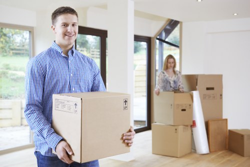 Packed moving van serving Oakleigh Park homes and businesses