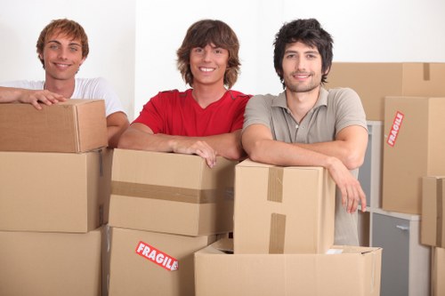 Careful handling of household items during a removals van service